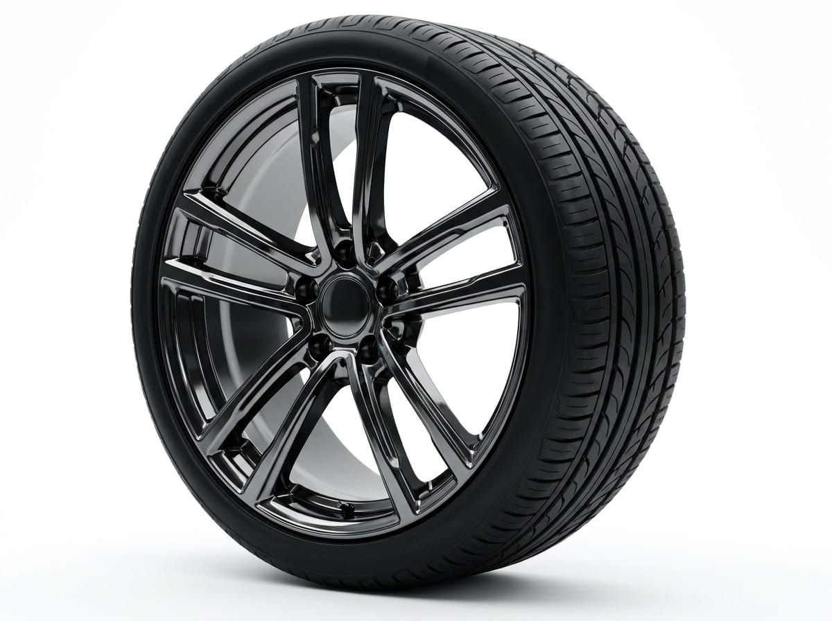 Gloss black chrome luxury wheel